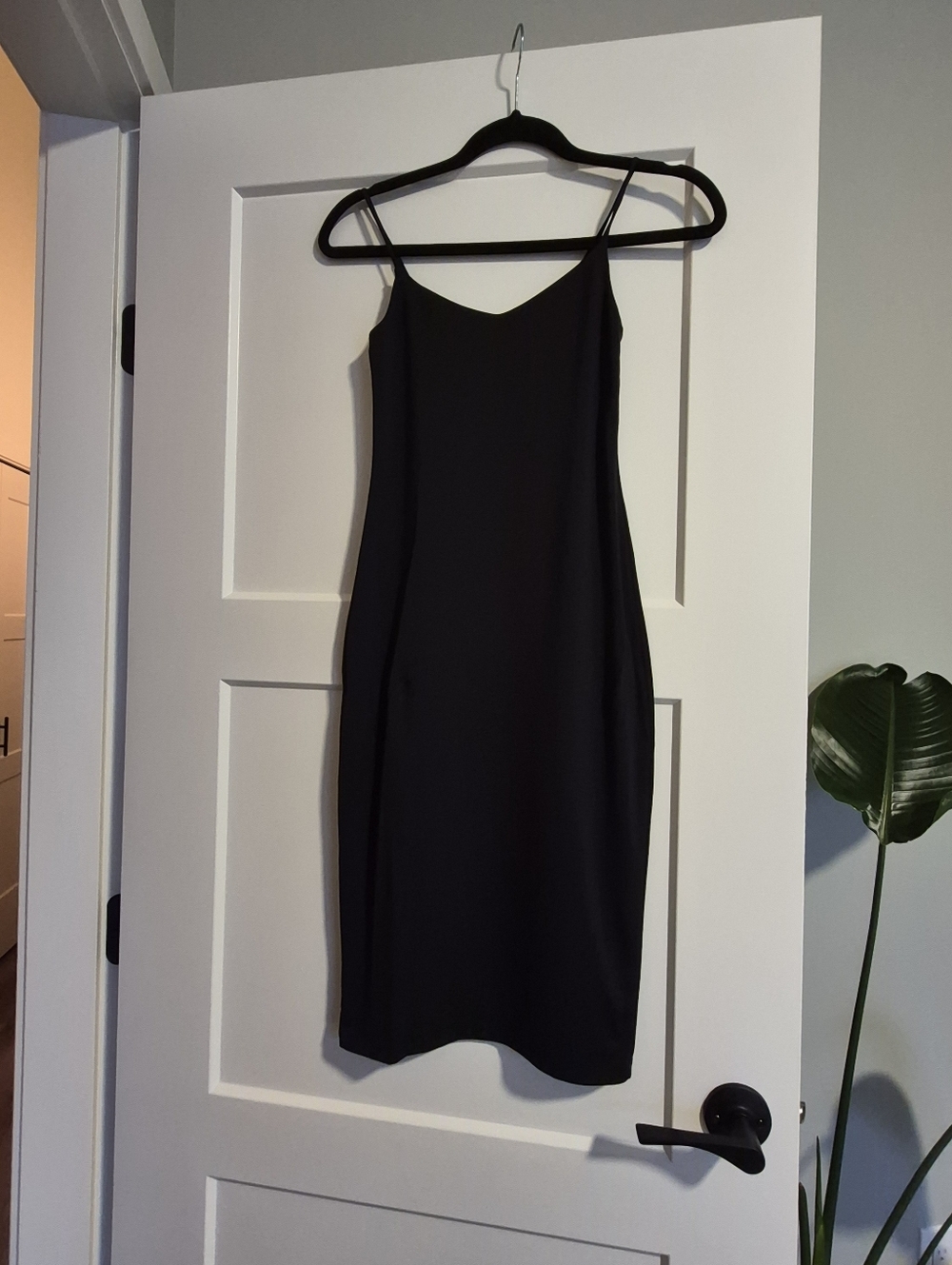Babaton Black Slip Midi Dress - Picture 2 of 3